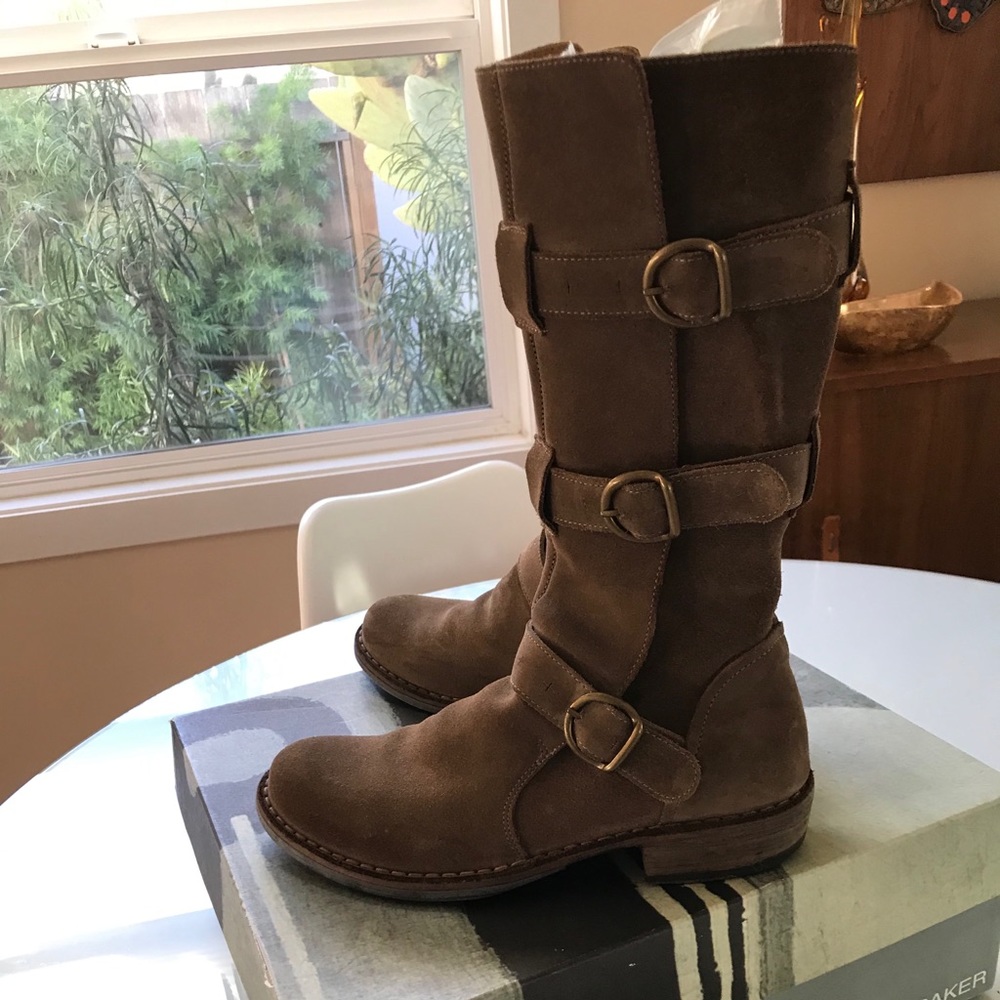 Fiorentini + Baker 3 Buckle Boots Made in Italy 38
